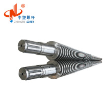 92/188 conical twin screw barrel for PVC pipe /bimetallic screw barrel